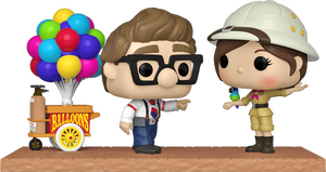 Funko Pop! Town: Disney Pixar Up - Carl & Ellie (With Balloon Cart) #1152 - Sweets and Geeks
