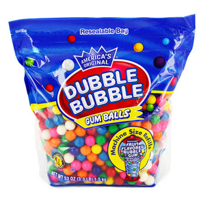 Dubble Bubble Assorted Gumballs 53oz Bag - Sweets and Geeks