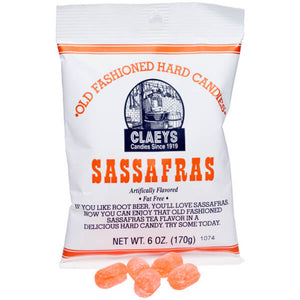 Claey's Natural Old Fashion Hard Candies 6oz Bag- Sassafras - Sweets and Geeks