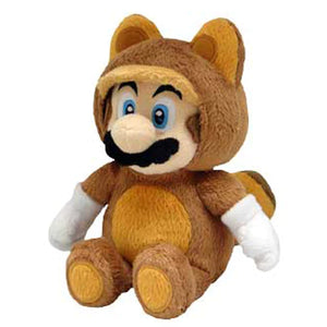 Little Buddy Super Mario Tanooki Raccoon Mario 9" Plush - Sweets and Geeks