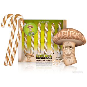 SHITAKE MUSHROOM CANDY CANES - Set of 6 - Sweets and Geeks