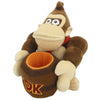Little Buddy Super Mario Series Donkey Kong Holding Barrel Plush, 8" - Sweets and Geeks