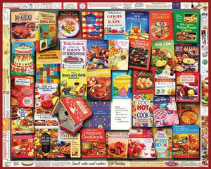 Betty Crocker Cookbooks (1358pz) - 1000 Piece Jigsaw Puzzle - Sweets and Geeks