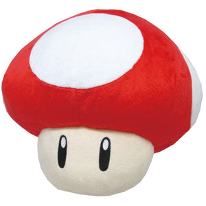 Little Buddy Super Mario Series Super Mushroom Pillow Cushion Plush, 11" - Sweets and Geeks
