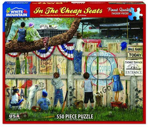 The Cheap Seats 550 Piece Jigsaw Puzzle - Sweets and Geeks
