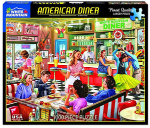 American Diner 1000 Piece Jigsaw Puzzle - Sweets and Geeks