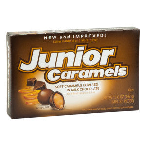 JUNIOR CARAMELS 3.6 OZ THEATER BOX - Sweets and Geeks