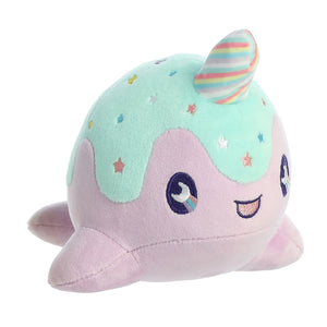 Pastel Lollipop Nomwhal 7" Plush - Sweets and Geeks