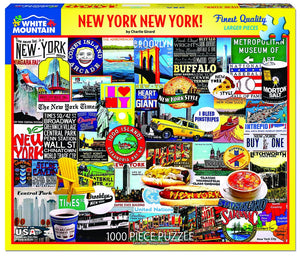 New York New York 1000 Piece Jigsaw Puzzle - Sweets and Geeks