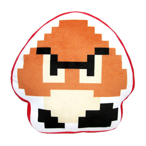 Little Buddy Super Mario Series 8-Bit Goomba Pillow Cushion Plush, 12.5" - Sweets and Geeks