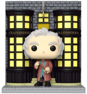 Funko Vinyl Harry Potter: Harry Potter - Garrick Ollivander with Ollivanders Wand Shop #146 - Sweets and Geeks