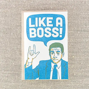 Like a Boss Greeting Card - Sweets and Geeks