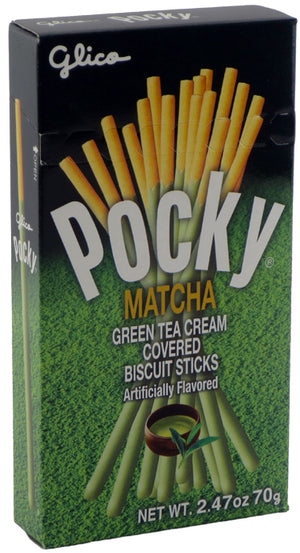 Glico Pocky: Matcha Green Tea 2.47 OZ - Sweets and Geeks
