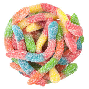 Clever Candy Sour Neon Worms 5LB - Sweets and Geeks