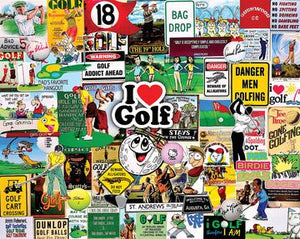 I Love Golf (1548pz) - 1000 Piece Jigsaw Puzzle - Sweets and Geeks