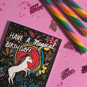 Magical Birthday Greeting Card - Sweets and Geeks