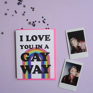 Gay Way Greeting Card - Sweets and Geeks
