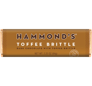 Hammond's Toffee Brittle Dark Chocolate Bar - Sweets and Geeks