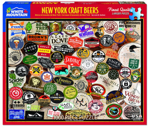 NY Craft Beers 1000 Piece Jigsaw Puzzle - Sweets and Geeks