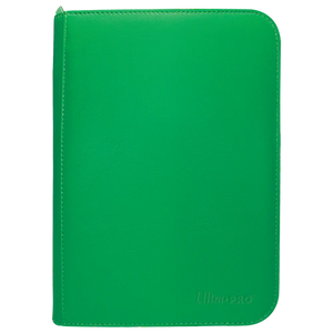 Vivid 4-Pocket Zippered PRO-Binder - Green - Sweets and Geeks