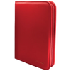 Vivid 9-Pocket Zippered PRO-Binder - Red - Sweets and Geeks