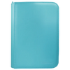 Vivid 4-Pocket Zippered PRO-Binder - Light Blue - Sweets and Geeks