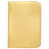 Vivid 4-Pocket Zippered PRO-Binder - Yellow - Sweets and Geeks