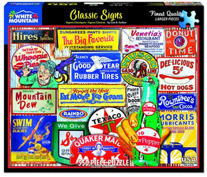 Classic Signs 550 Piece Jigsaw Puzzle - Sweets and Geeks
