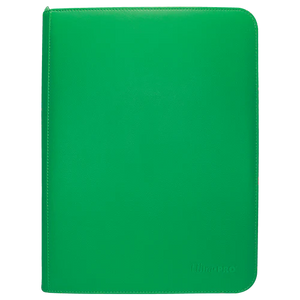Vivid 9-Pocket Zippered PRO-Binder - Green - Sweets and Geeks
