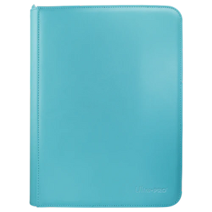 Vivid 9-Pocket Zippered PRO-Binder - Light Blue - Sweets and Geeks