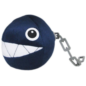 Little Buddy Super Mario All Star Collection Chain Chomp Plush, 5" - Sweets and Geeks