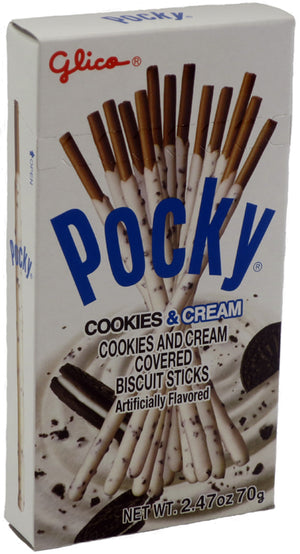 Glico Pocky: Cookies & Cream 2.47 OZ - Sweets and Geeks