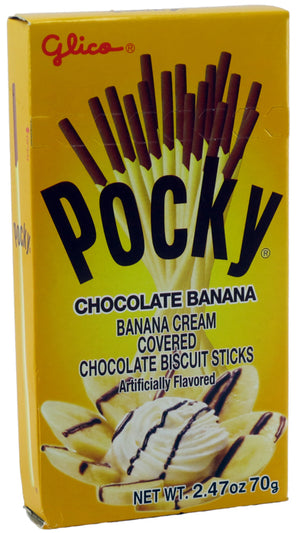 Glico Pocky: Chocolate Banana 2.47 OZ - Sweets and Geeks