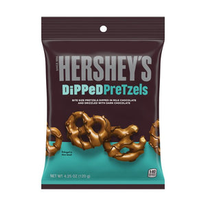 Hershey's Milk Chocolate Dipped Pretzels 4.25oz - Sweets and Geeks