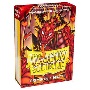 Dragon Shield Small Matte Sleeves - Crimson - Sweets and Geeks