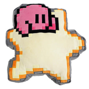 Little Buddy Kirby's Adventure Kirby of the Stars 8-Bit Kirby and Star Cushion Plush, 12" - Sweets and Geeks