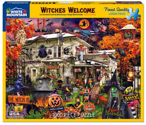 Witches Welcome (1705pz) - 1000 Piece Jigsaw Puzzle - Sweets and Geeks