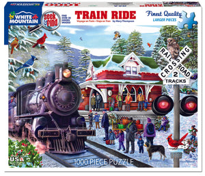 Train Ride - Seek & Find (1710) - 1000 Piece Jigsaw Puzzle - Sweets and Geeks