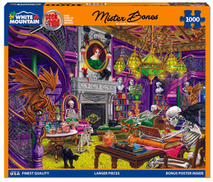 Mr. Bones - Seek & Find (1758pz) - 1000 Piece Jigsaw Puzzle - Sweets and Geeks