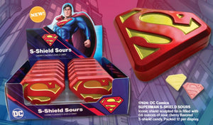 Superman S-Shield Sours 0.6oz Tin - Sweets and Geeks