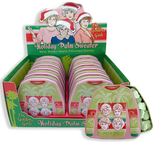 Golden Girls Holiday Palm Sweater Candy Tin - Sweets and Geeks