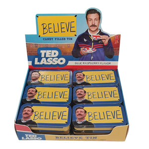 Ted Lasso Believe Candy Tin - Sweets and Geeks