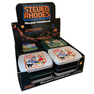 Steven Rhodes Warped Childhood Candy Tin - Sweets and Geeks