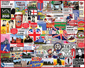 I Love England! - 1000 Piece Jigsaw Puzzle - Sweets and Geeks