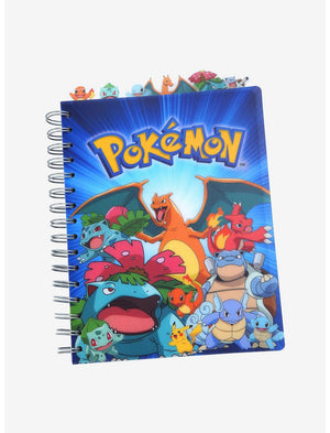 Pokemon Tabbed Notebook - Sweets and Geeks