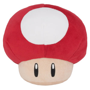 Little Buddy Super Mario All Star Collection Red Super Mushroom Plush, 6" - Sweets and Geeks