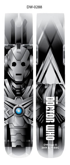 Doctor Who Cyberman 360 Photoreal Socks 1 Pair - Sweets and Geeks