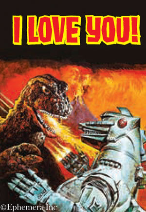 Godzilla - I Love You! Magnet - Sweets and Geeks