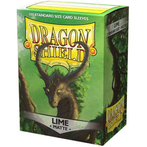Dragon Shield Matte Sleeves 100ct - Lime - Sweets and Geeks