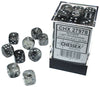 Borealis 12mm d6 Light Smoke/silver Luminary Dice - Sweets and Geeks